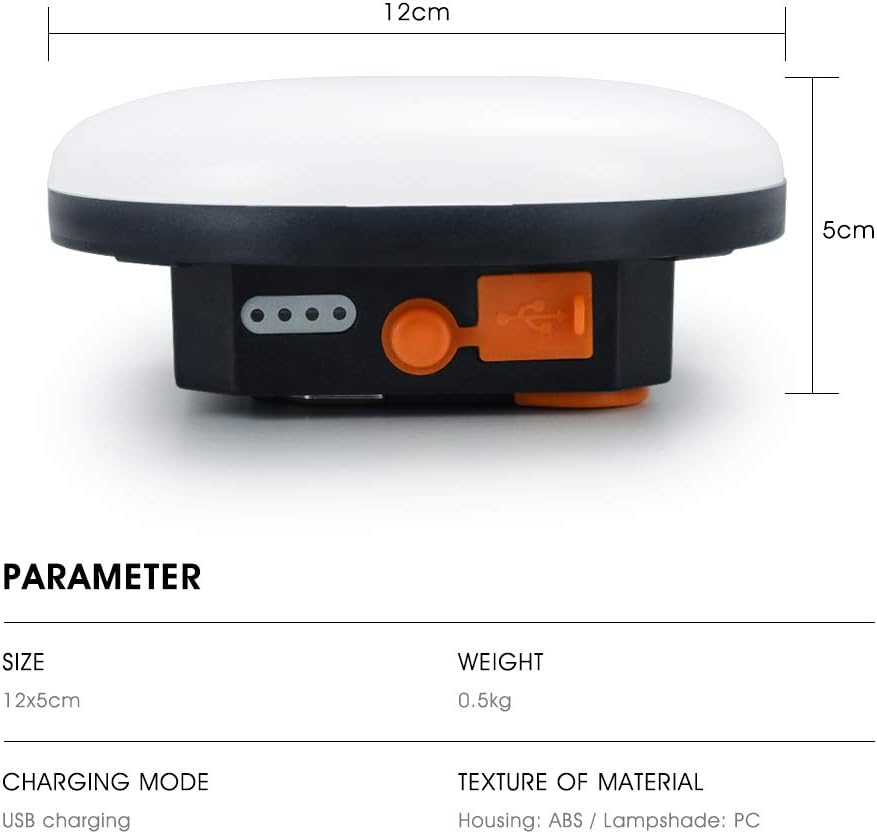 LED Camping Lights USB Rechargeable Portable Waterproof Tent Lanterns G313255
