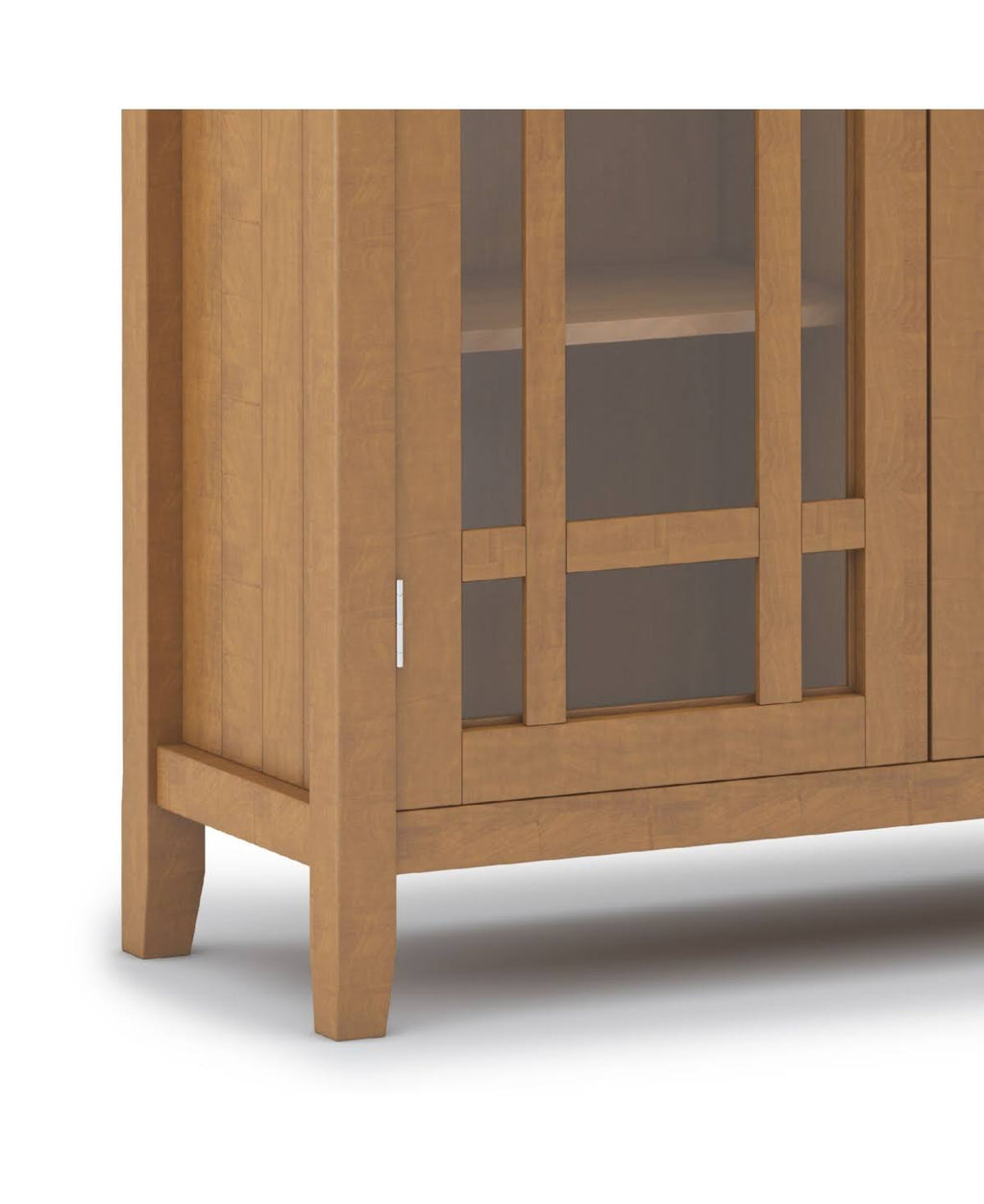 Solid Wood Medium Storage Cabinet in Light Golden Brown P35367
