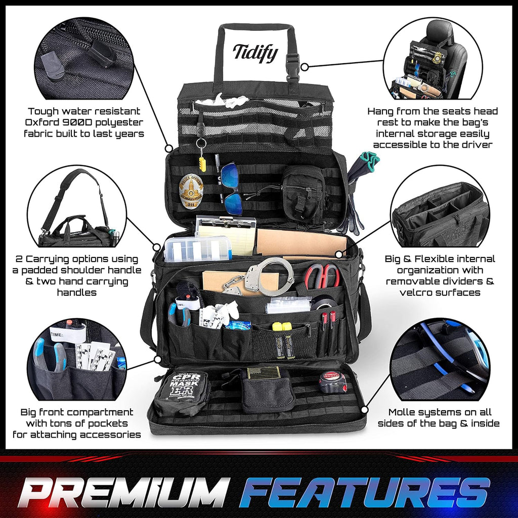Heavy Duty Water Resistant Tactical Gear Bag with MOLLE Organizer P6874
