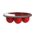 Red Silicone Cup Rack With Lid W161652