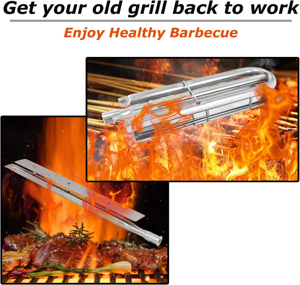 Stainless Steel Burner Tube Replacement for Gas Grill, Pack of 2 V89774