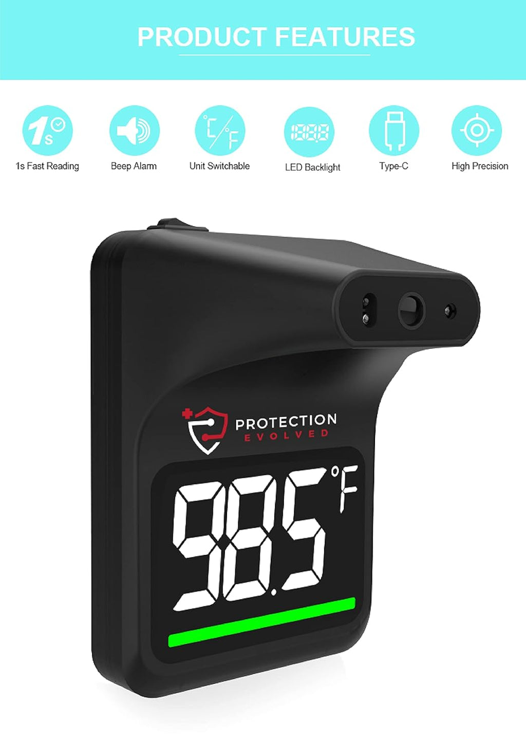 Non-Contact Infrared Thermometer Pack of 2 Y1641