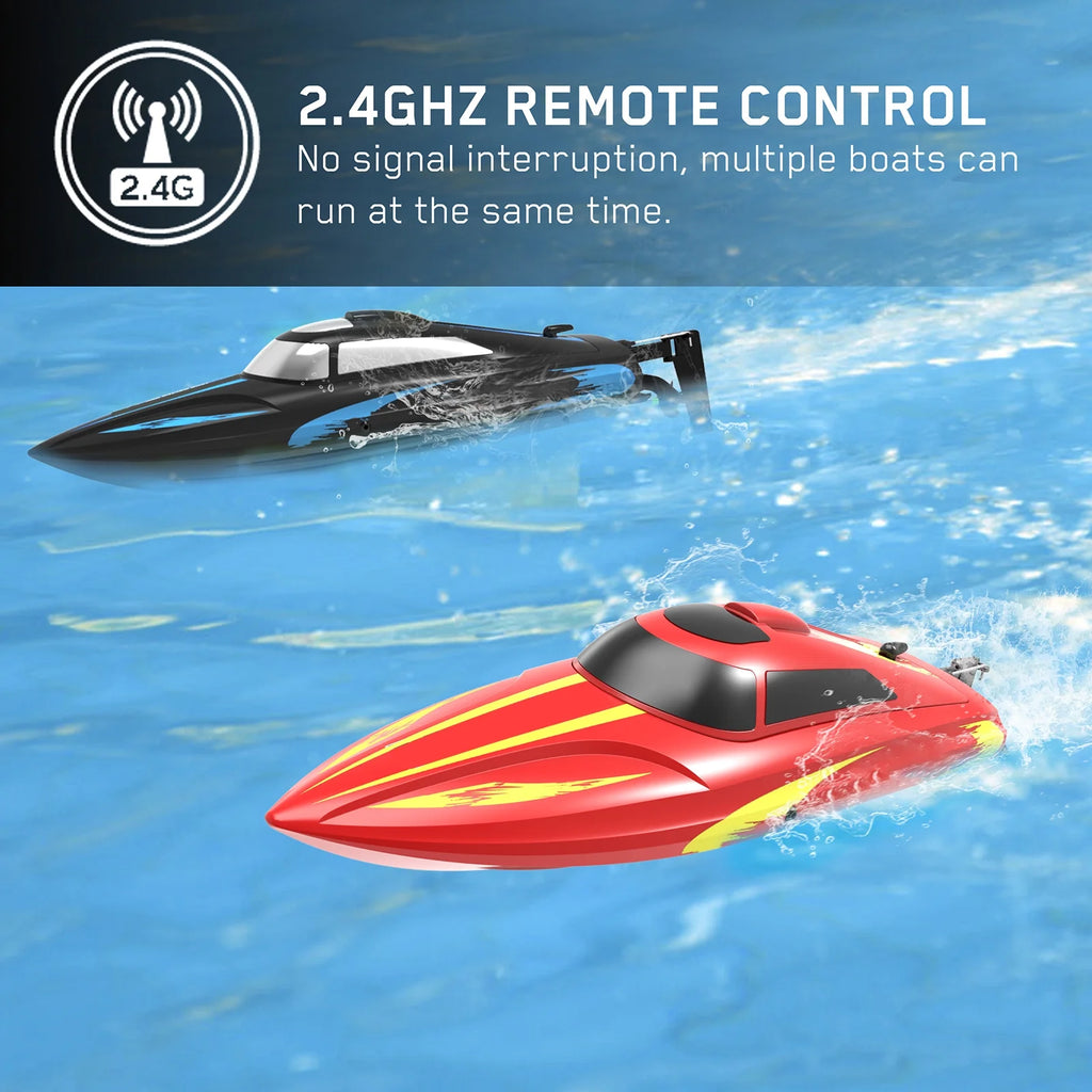 Remote Control Boat 2.4GHz High Speed Toy with 2 Battery X61413