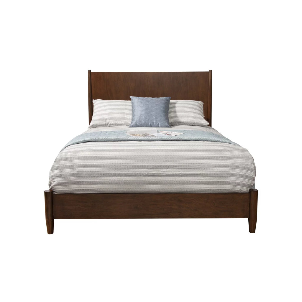 Gray Wood Queen Panel Bed H452478
