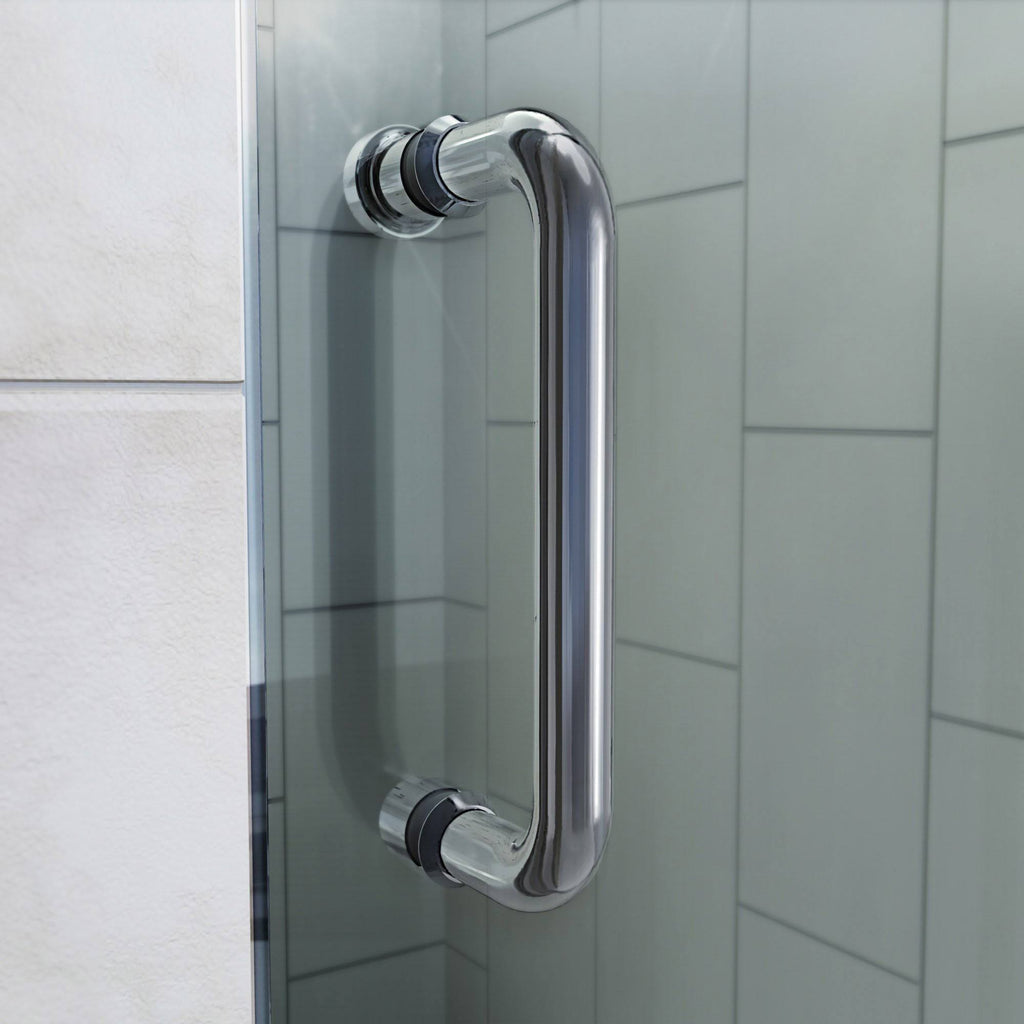 Semi-Frameless Pivot Shower Door in Chrome C57096