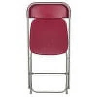 Set of 10 Red Stackable Folding Plastic Chairs C886