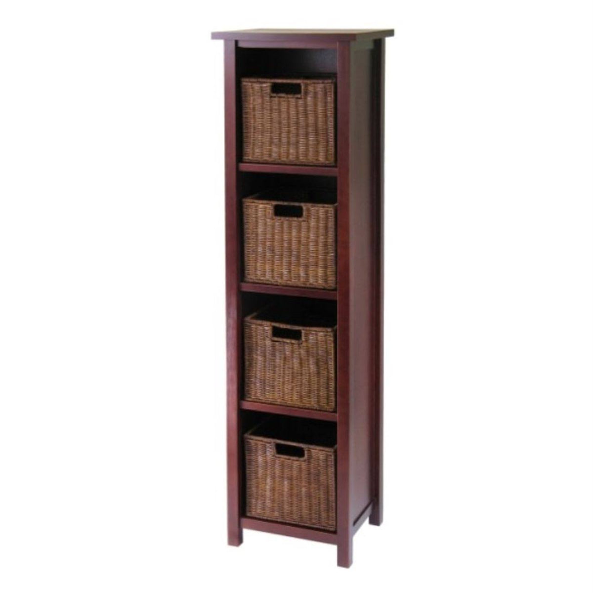 5pc Storage Shelf with Baskets and Cabinet R9803