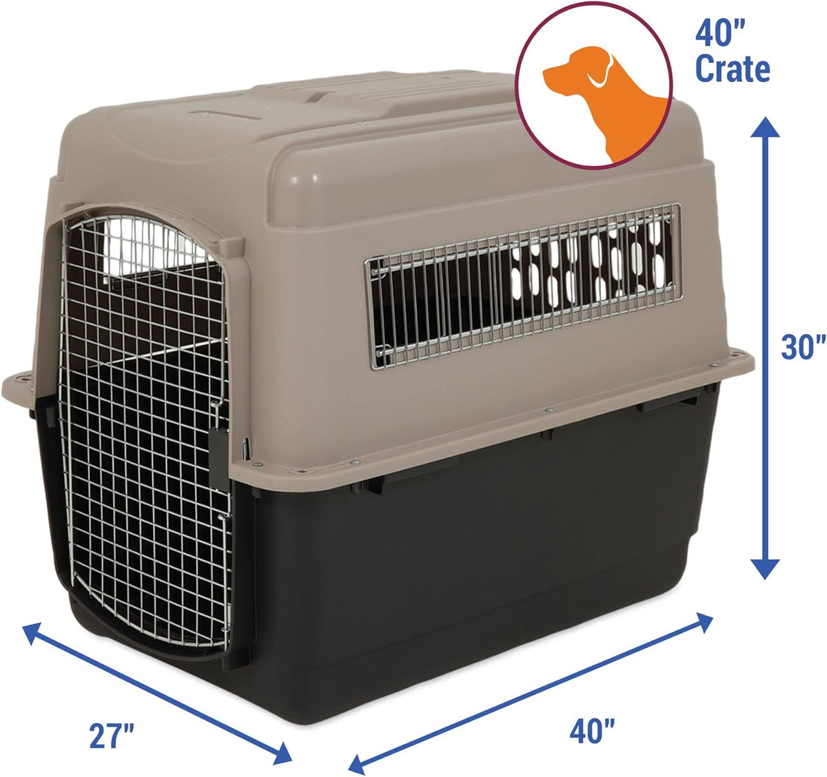 40 in. Heavy Duty Dog Travel Crate P281