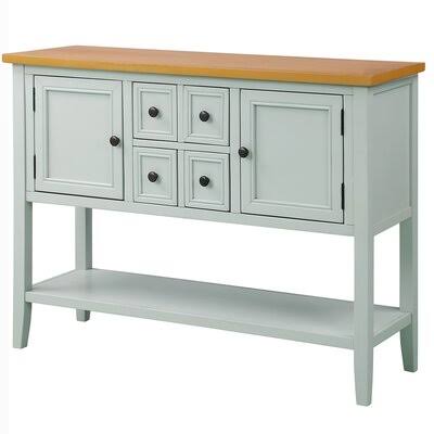 Ivory White Gold 4 Drawer Acacia Wood Server H850