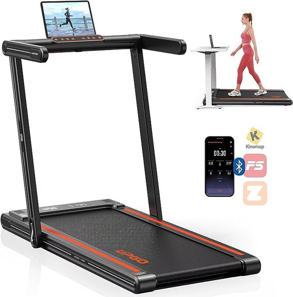 2.5HP Walking Pad Treadmill with Remote Control N12427