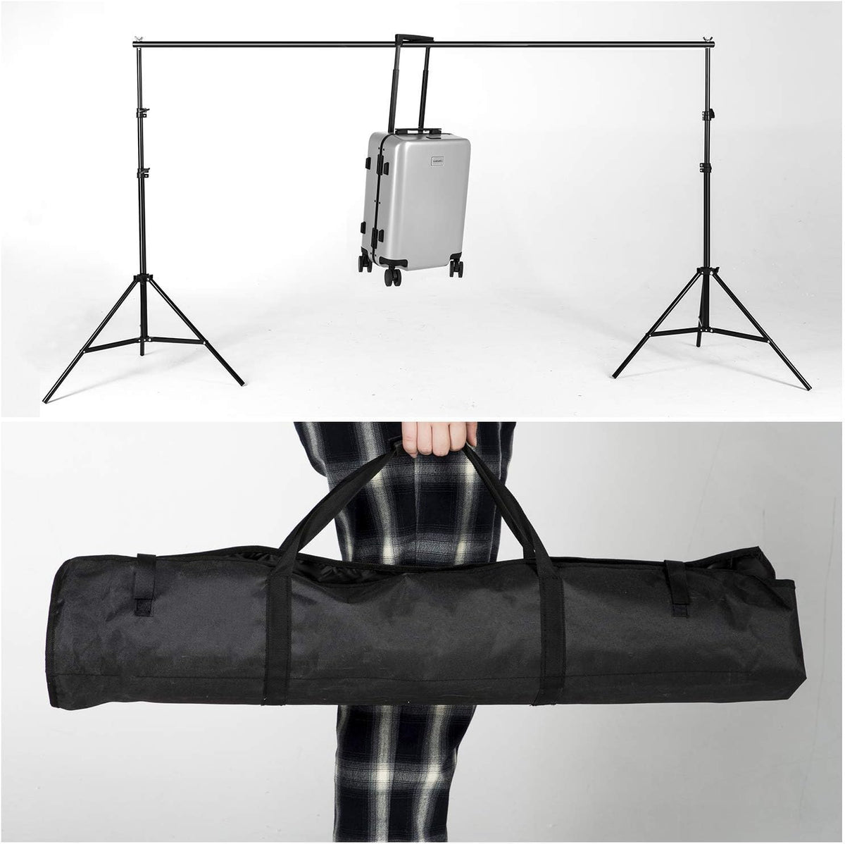 Adjustable Photography Backdrop Stand with Carrying Bag V962