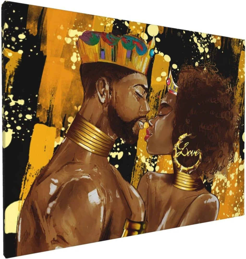 Black Crown Abstract Modern Wall Art 12x16inch P11112
