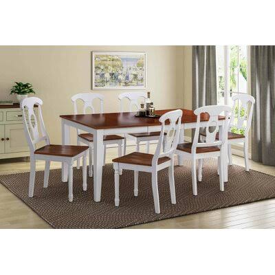 7 Piece Solid Wood Dining Set X617446