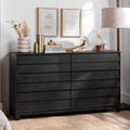 Black 6 Drawer Dresser O788043