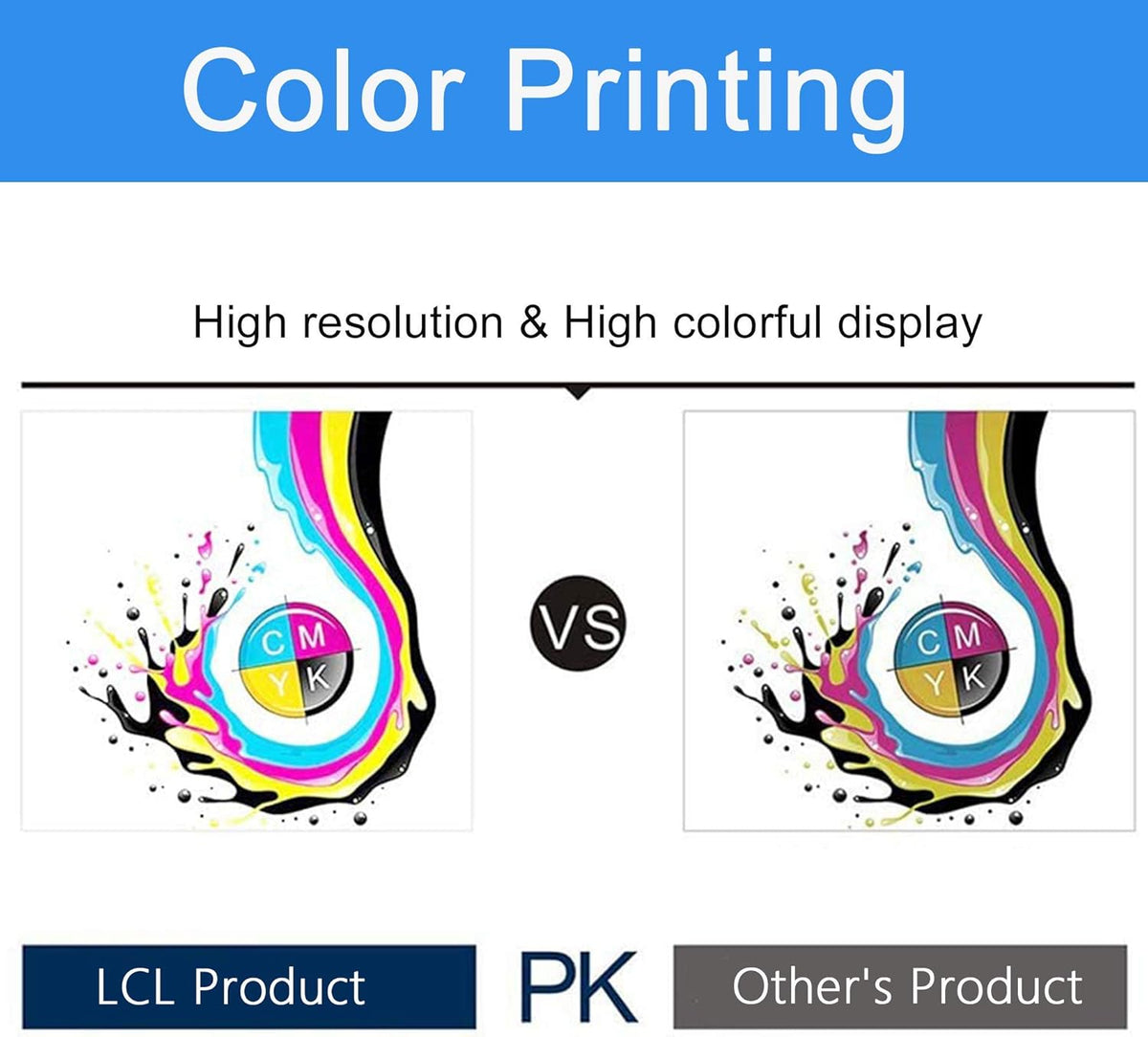 Compatible Toner Cartridge Replacement 4-Pack Black Cyan Magenta Yellow P9122