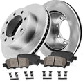 8 Lug Brake Rotors Ceramic Pads Hardware M832813