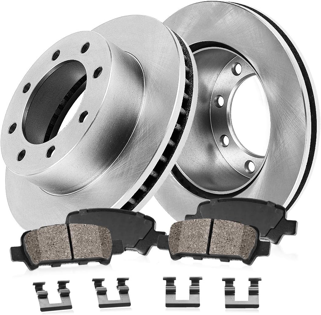 8 Lug Brake Rotors Ceramic Pads Hardware M832813