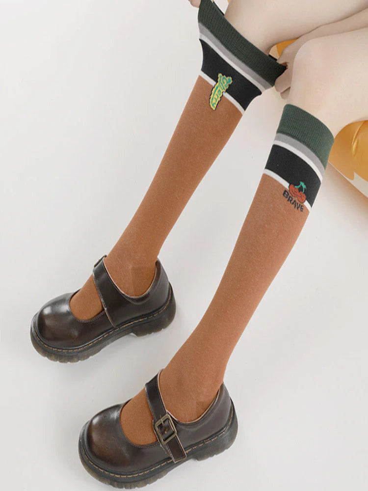 Print Knee-High Socks M873926
