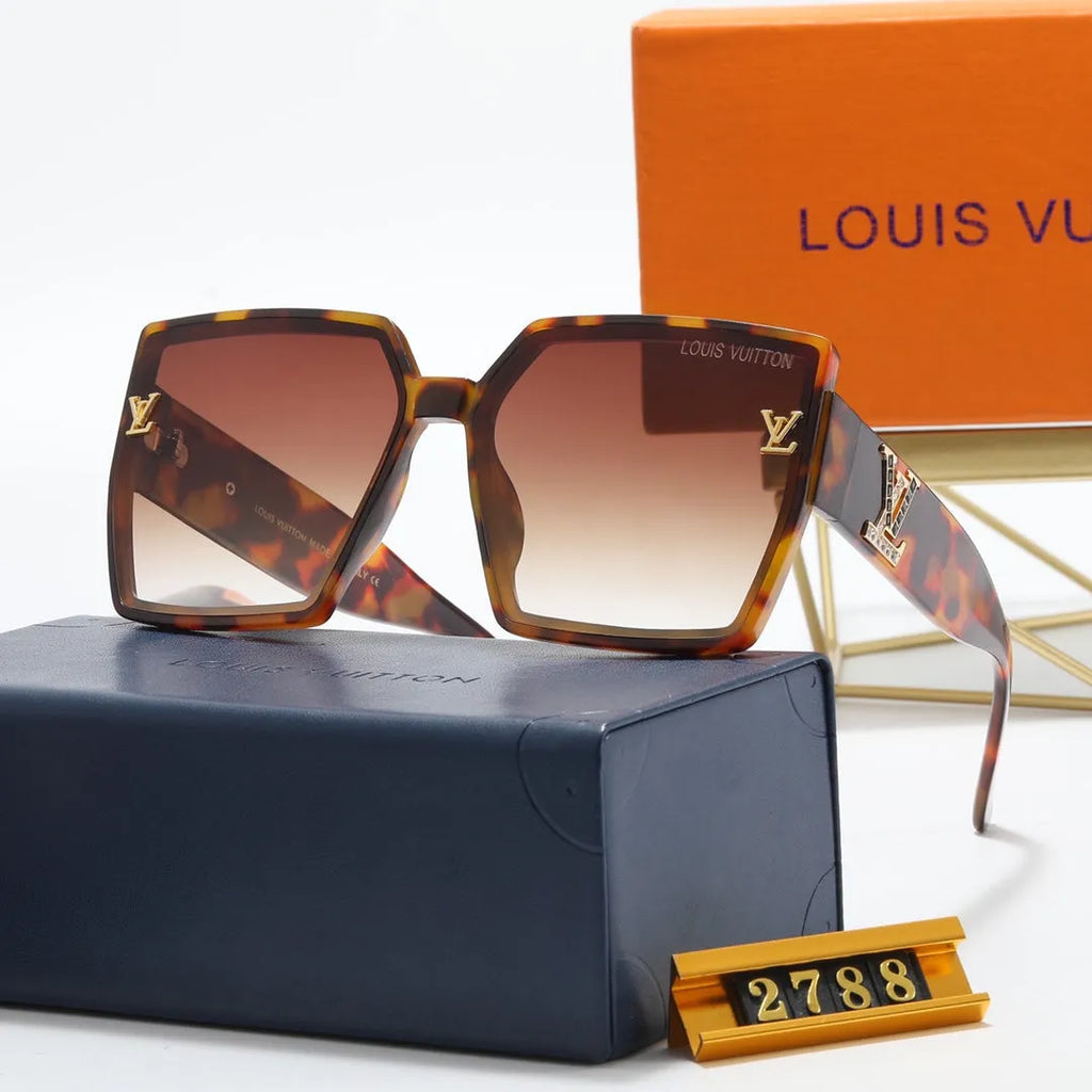 Square Rhinestone Polarized Sunglasses Q4930