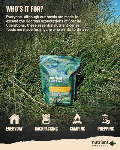 MRE Bravo Grab and Go Power Pack (8 Servings) Ready to Eat Meals, Freeze Dried Emergency Food Supply N7965