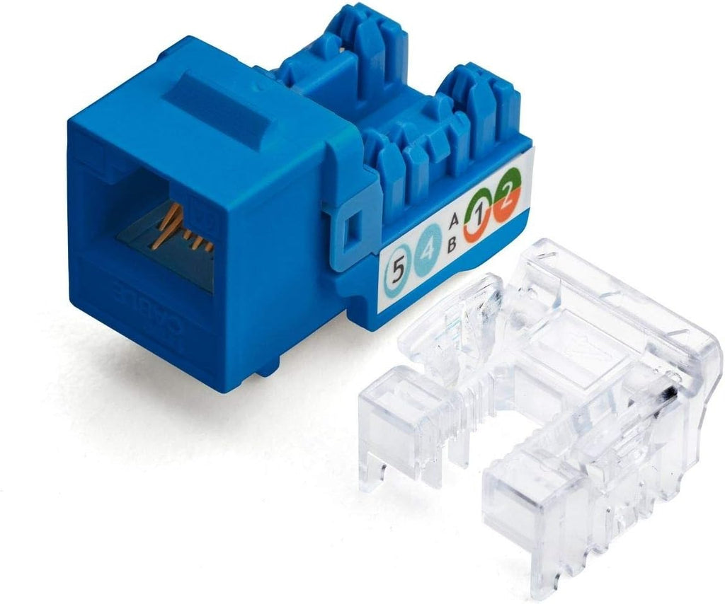 White Cat6A Keystone Jack 24 Pack W617