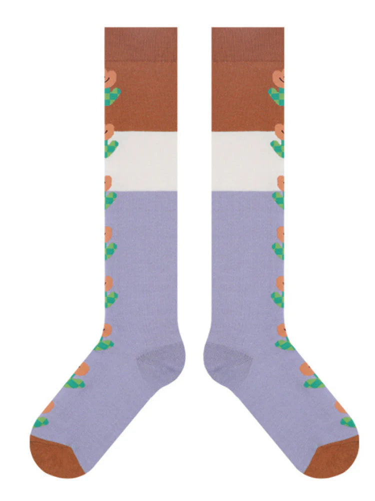 Print Knee-High Socks M873926