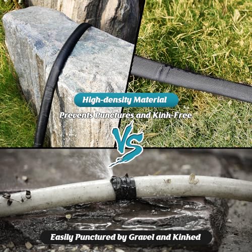 100ft Flexible Kink Free Garden Hose with 10 Function Nozzle A10026