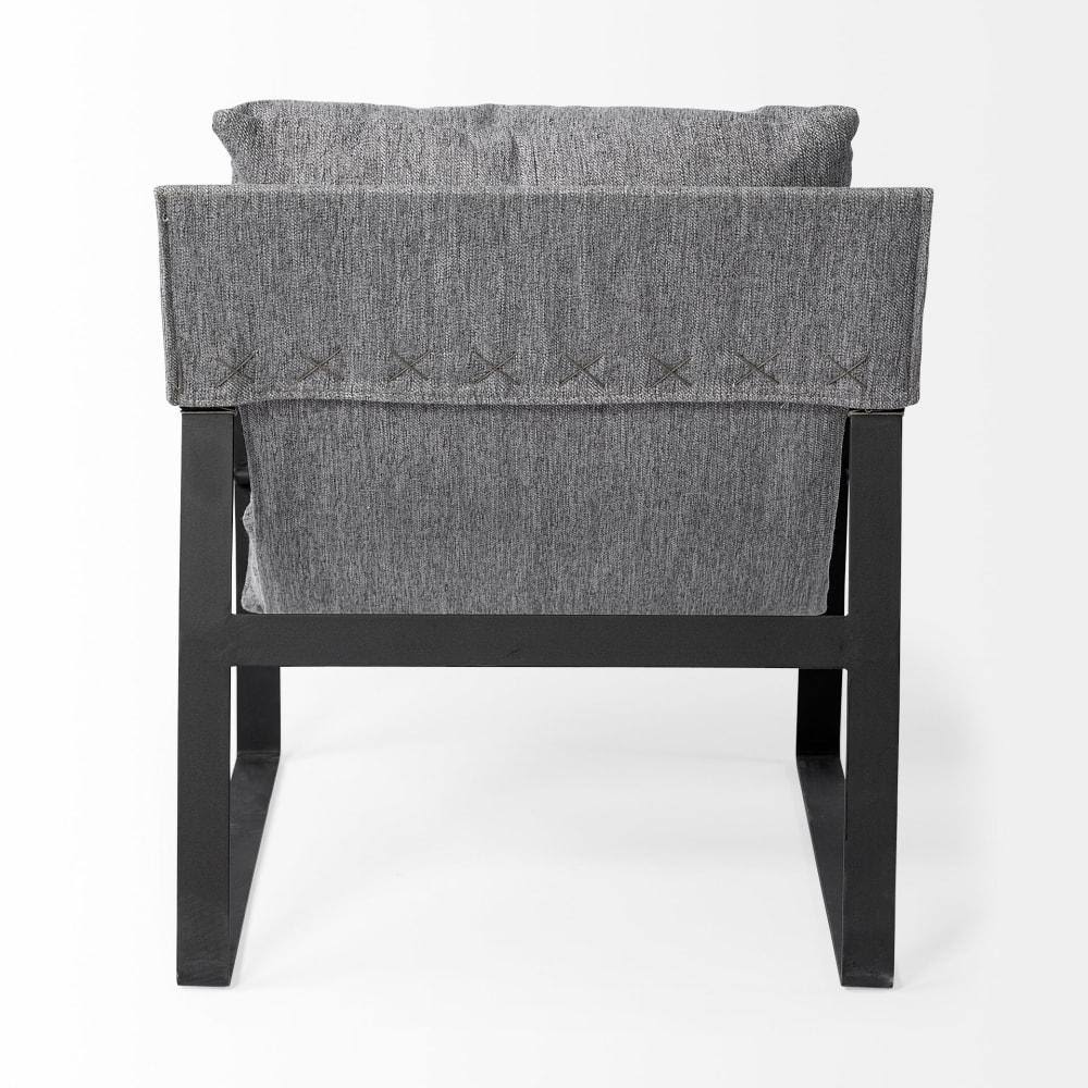 Castlerock Gray Metal Frame Sling Accent Chair S832798