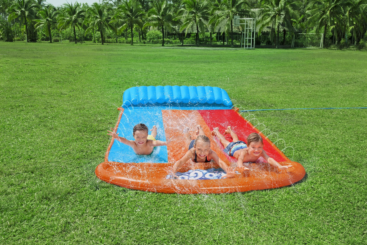 16' Triple Water Slide with Splash Ramp J777