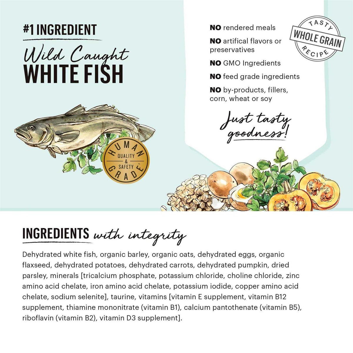 Dehydrated Fish & Oat Dog Food S866