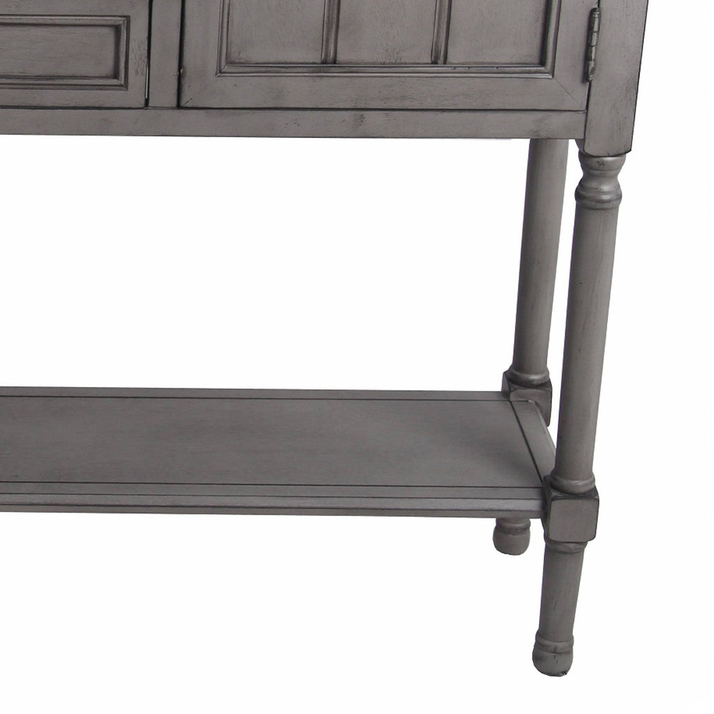 Gray Wooden Sideboard with 2 Drawers and 2 Door Cabinets D5793