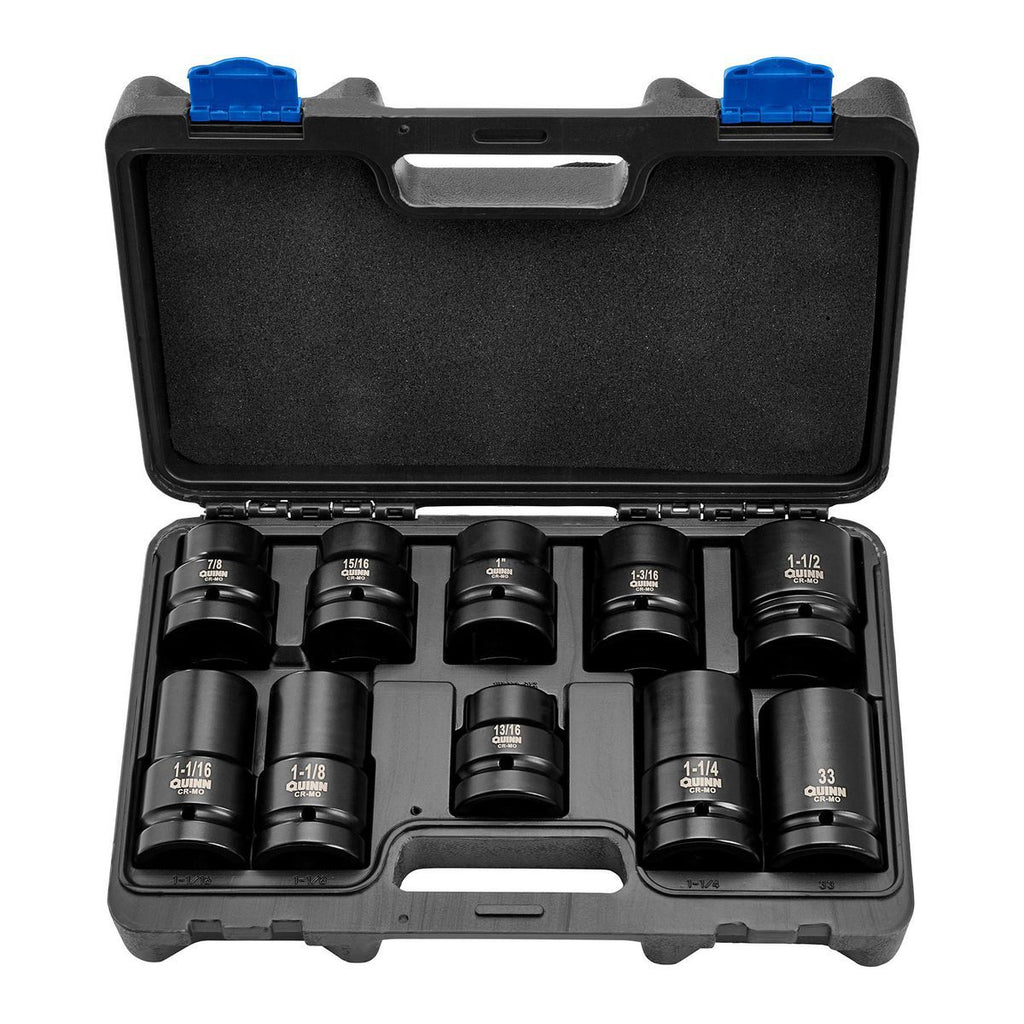 1 in. Drive SAE and Metric Impact Set, 10-Piece I849137