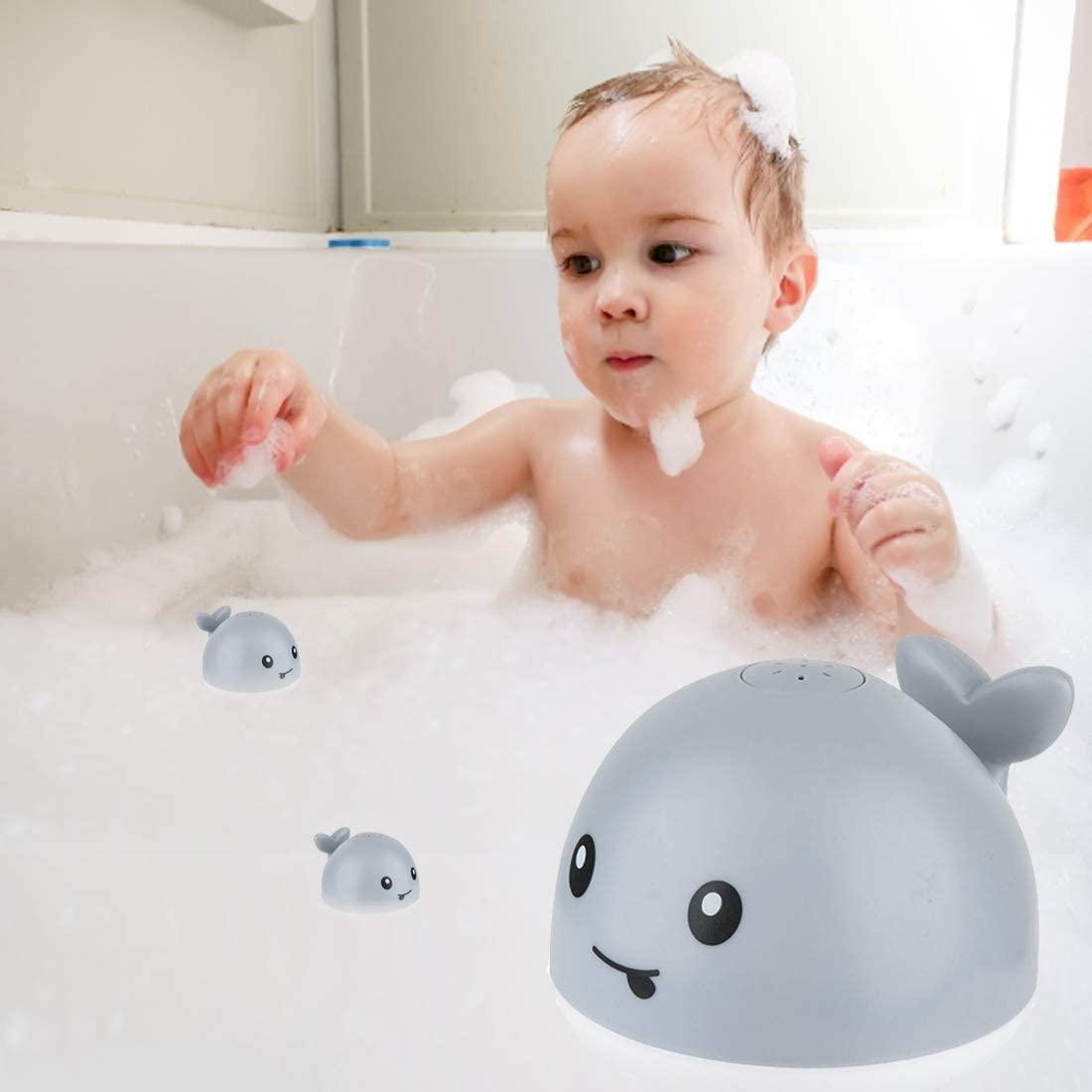 Gray Light Up Whale Bath Toy I325380