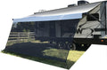 RV Awning Sun Shade Mesh Screen 6'X12'3'' Black UV Sunblock Kits Motorhome Trailer Canopy Shelter X441821