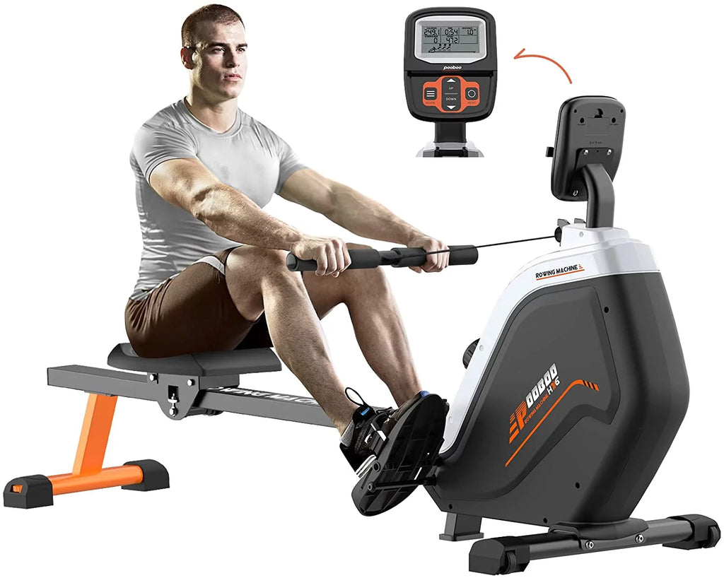 Foldable Magnetic Rowing Machine with 16 Level Resistance G738