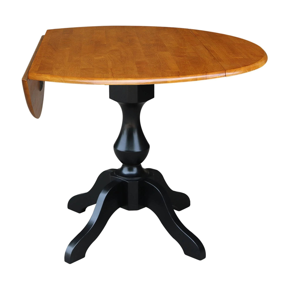 Round Dual Drop Leaf Pedestal Table I368