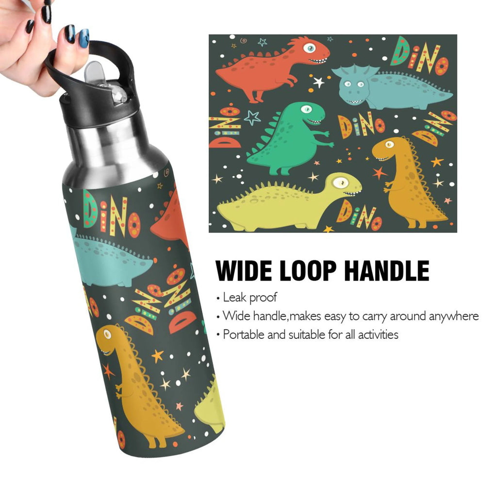 Stainless Steel Water Bottle with Straw Lid Vacuum Insulated 20 OZ N47310