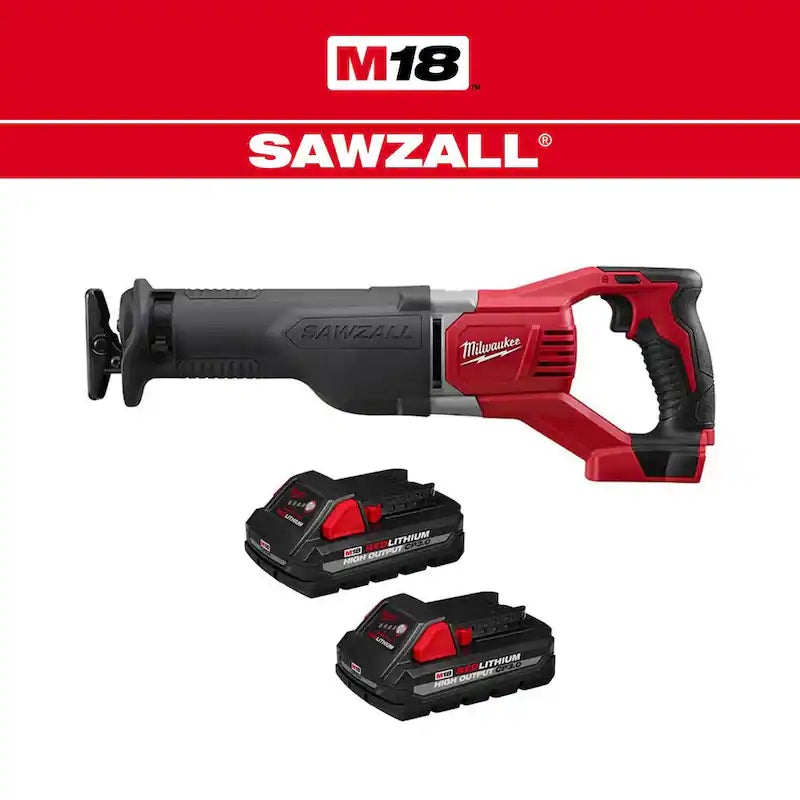 18V Cordless Reciprocating Saw with Two 3.0Ah Batteries L553278