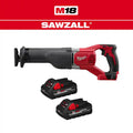 18V Cordless Reciprocating Saw with Two 3.0Ah Batteries L553278