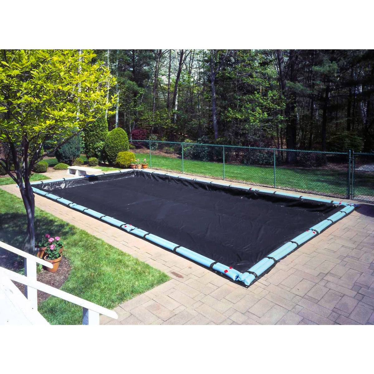 Imperial Blue 30 ft. x 50 ft. Rectangular Winter Pool Cover V416