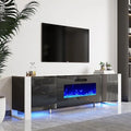 80 Fireplace TV Stand with LED Lights I24022