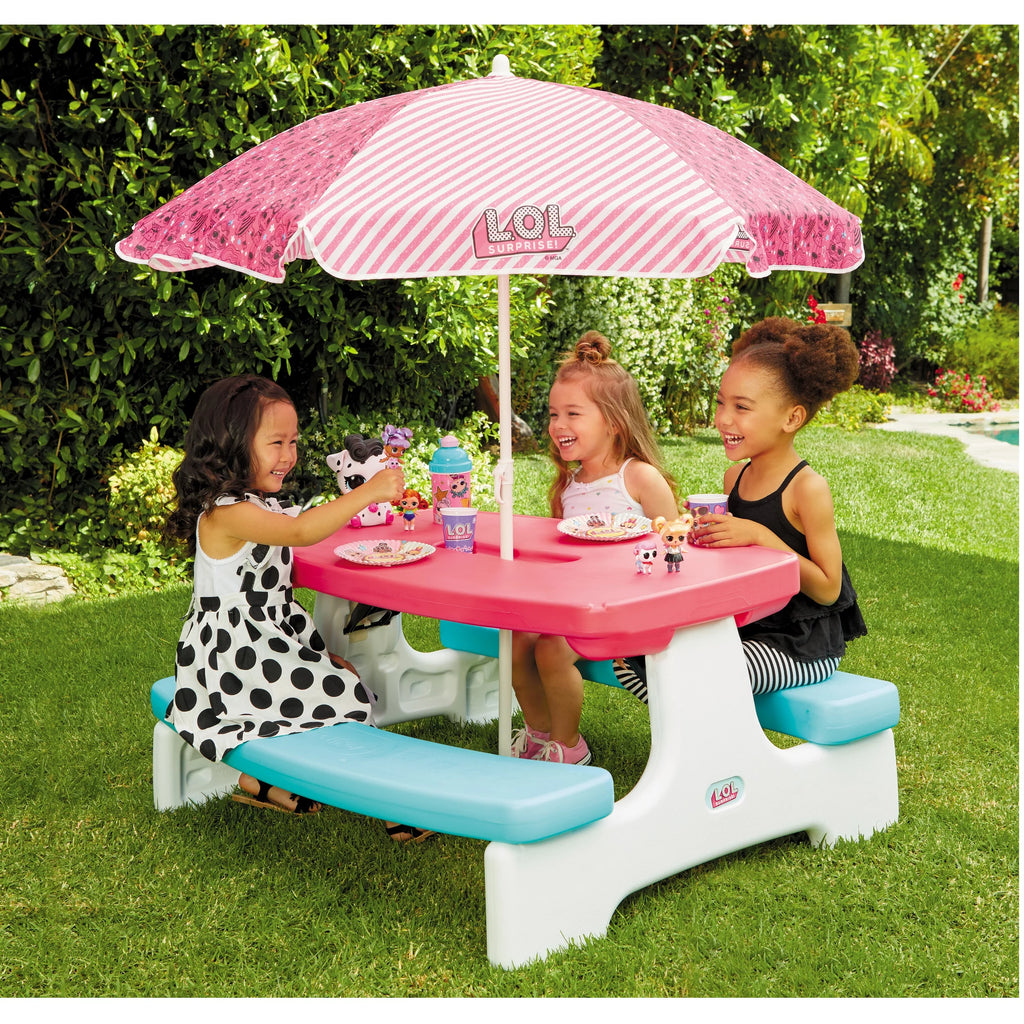 Kids Picnic Table with Umbrella K52358