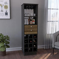 Black & Walnut Bar Cabinet N991