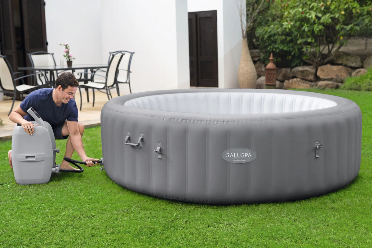 6-8 Person Inflatable Hot Tub Spa X81444