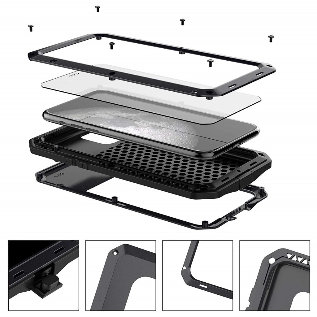 Heavy Duty Shockproof Aluminum Metal Case for iPhone 6 Plus J6616