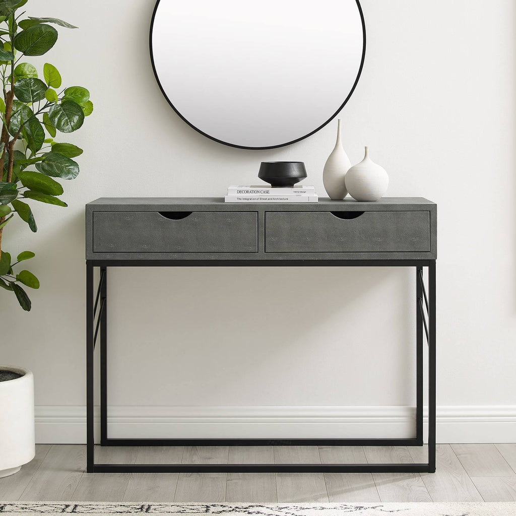 Gray 2 Drawer Entry Table V91608