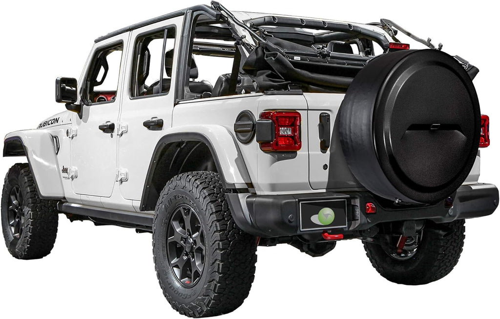 32 Black-Textured Rigid Tire Cover with Back-up Camera P994385