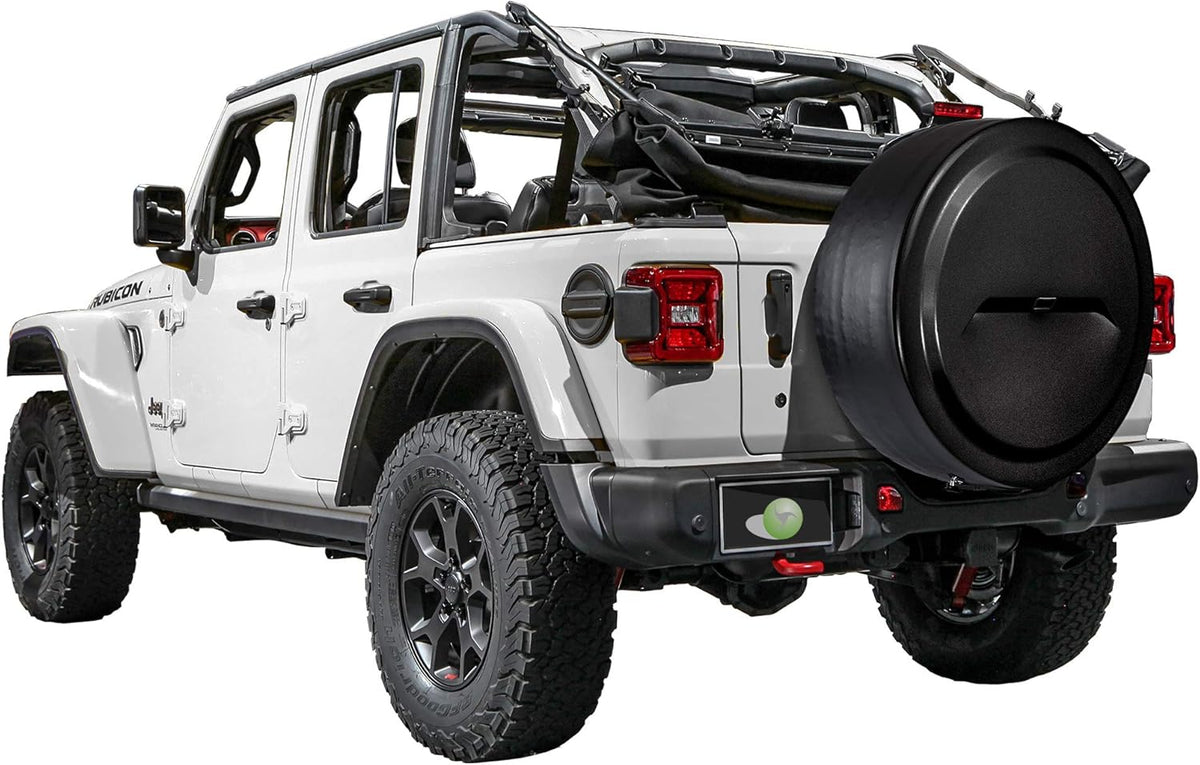 32 Black-Textured Rigid Tire Cover with Back-up Camera P994385