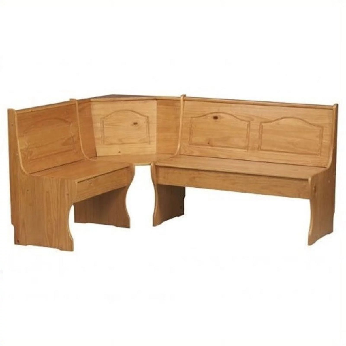Natural Wood Corner Bench A280707
