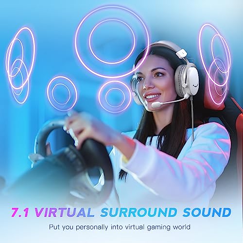 Black USB Over-Ear Wired Gaming Headset with Detachable Microphone G553